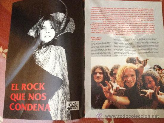 Magazines de musique: Suplemento de revista Kerrang: Rock y Satan&aacute;s. Heavy Metal.