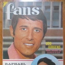 Revistas de música: REVISTA FANS- 1967 * RAPHAEL * PAQUITA RICO * DYANGO * LOS WALKER *. Lote 36052423