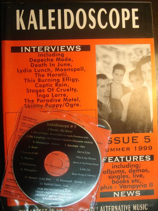 Magazines de musique: KALEIDOSCOPE 5 + Revista CD Moonspell, Horatii, Lacuna Coil, Specimen, Manuskript, etc...