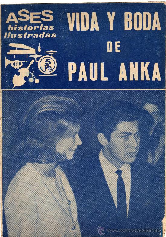 Magazines de musique: vida y boda de paul anka, a&ntilde;o 1963-64