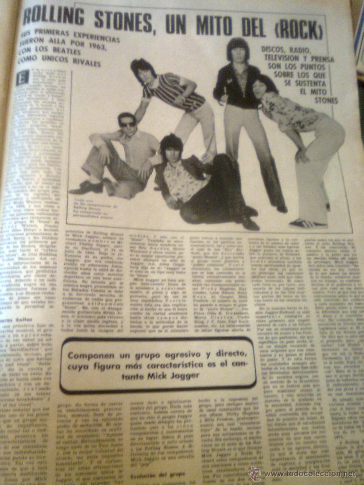 Revistas de m&uacute;sica: Art&iacute;culo original diario Ya Octubre 1976. Rolling Stones . Un mito del rock