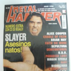 Revistas de música: METAL HAMMER - 128 JULIO 1998 IRON MAIDEM SLAYER FEAR FACTORY SEPULTURA ALICE COOPER. Lote 42139140