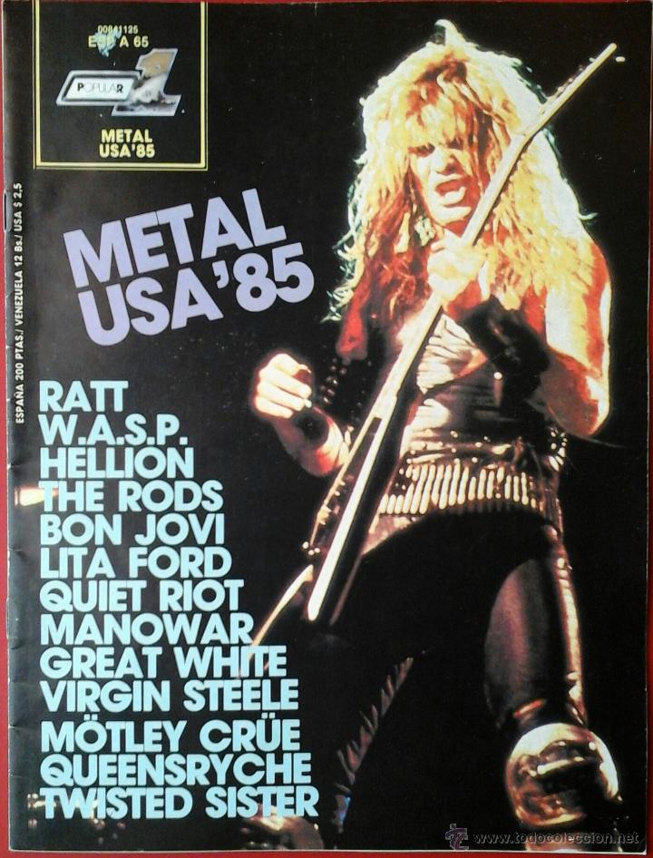 Metal Usa 85 Wasp Ratt Popular 1 Especial Comprar Revistas