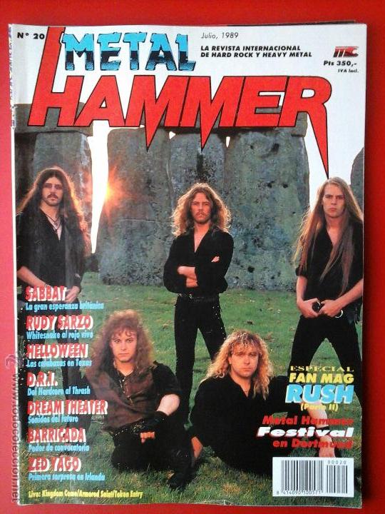 revista metal hammer nº20, julio 1989. rudy sar - Buy Antique music  magazines, manuals and courses on todocoleccion