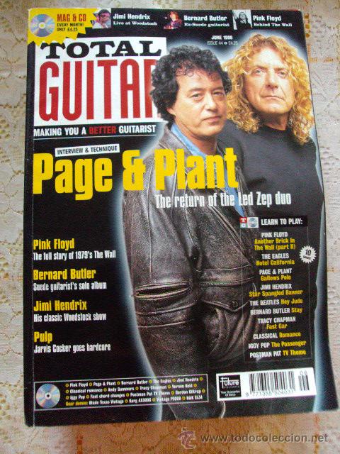 Music magazines: Revista Guitarra Total con cd numero  version inglesa Page plant...