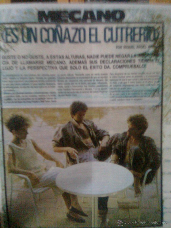 Revistas de m&uacute;sica: Mecano - Entrevista en Rock de Luxe 1985 - Reproduccion 2011