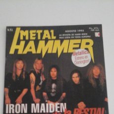 Revistas de música: METAL HAMMER Nº 93. IRON MAIDEN. COMPLETA CON PÓSTER.