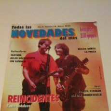 Revistas de música: TODAS LAS NOVEDADES Nº 79. MAR 2000. REINCIDENTES, LA POLLA, SANTANA, JOE SATRIANI...