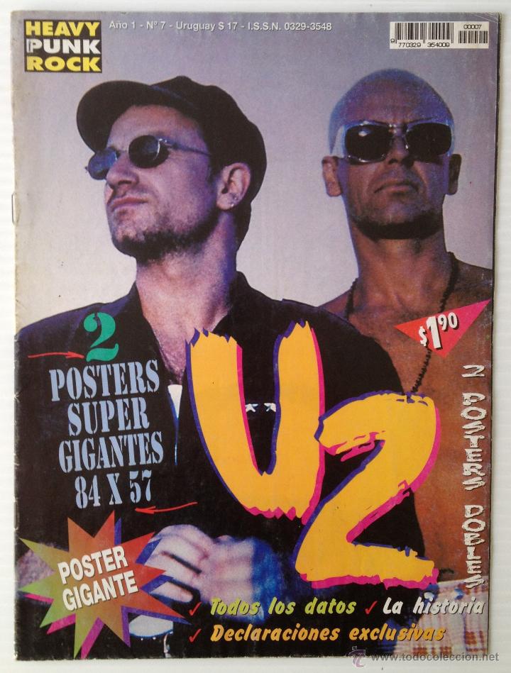 Music magazines: HEAVY PUNK ROCK. A&Ntilde;O 1. N&ordm; 7. URUGUAY. ESPECIAL U2.