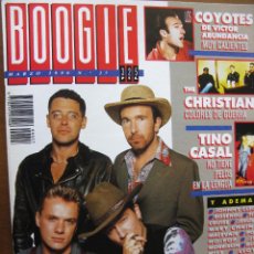 Revistas de música: BOOGIE NRO 27 1990. U2, TINO CASAL, THE CHRISTIANS, LOS COYOTES, JOHNNY CLEGG, ROSENDO, MALAVAJE, ..