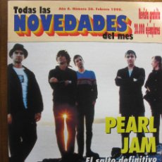 Revistas de música: NOVEDADES NRO 56 FEB 1998. PEARL JAM,KRISTIN HERSH,KEPE JUNQUERA,CAETANO VELOSO,BLACK GRAPE,...