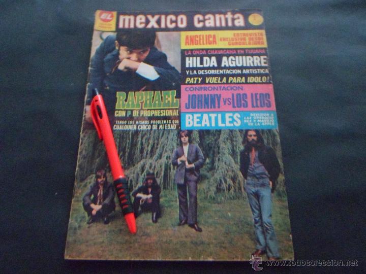 Revistas de m&uacute;sica: LOS BEATLES ~ RAPHAEL ~ JOHNNY DYNAMO ~ ELVIS PRESLEY ~ LOS LEO ... en la revista MEXICO CANTA 1970
