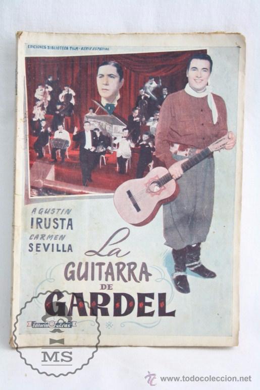 Revistas de m&uacute;sica: Antigua Publicaci&oacute;n - La Guitarra de Gardel. Carmen Sevilla / Agust&iacute;n Irusta - Ed. Alas