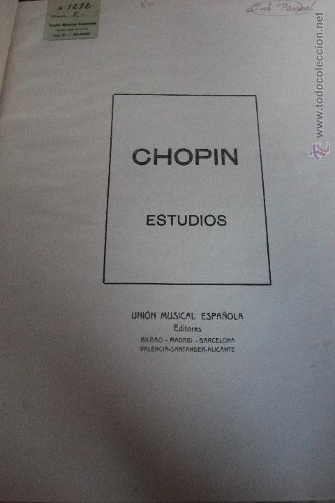 Music magazines: CHOPIN, ESTUDIOS,  UNION MUSICAL ESPA&Ntilde;OLA, PARTITURAS. 121 PAGINAS