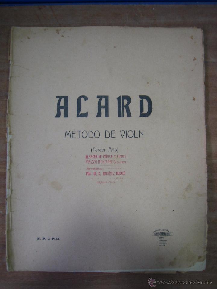 Revistas de m&uacute;sica: ANTIGUO MANUAL O METODO PARA VIOLIN