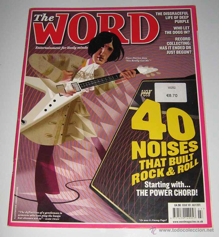 Music magazines: WORD N&ordm; 101 - 40 NOISES THAT BUILT ROCK & ROLL - COLECCIONISMO DE DISCOS - GLENN HUGHES