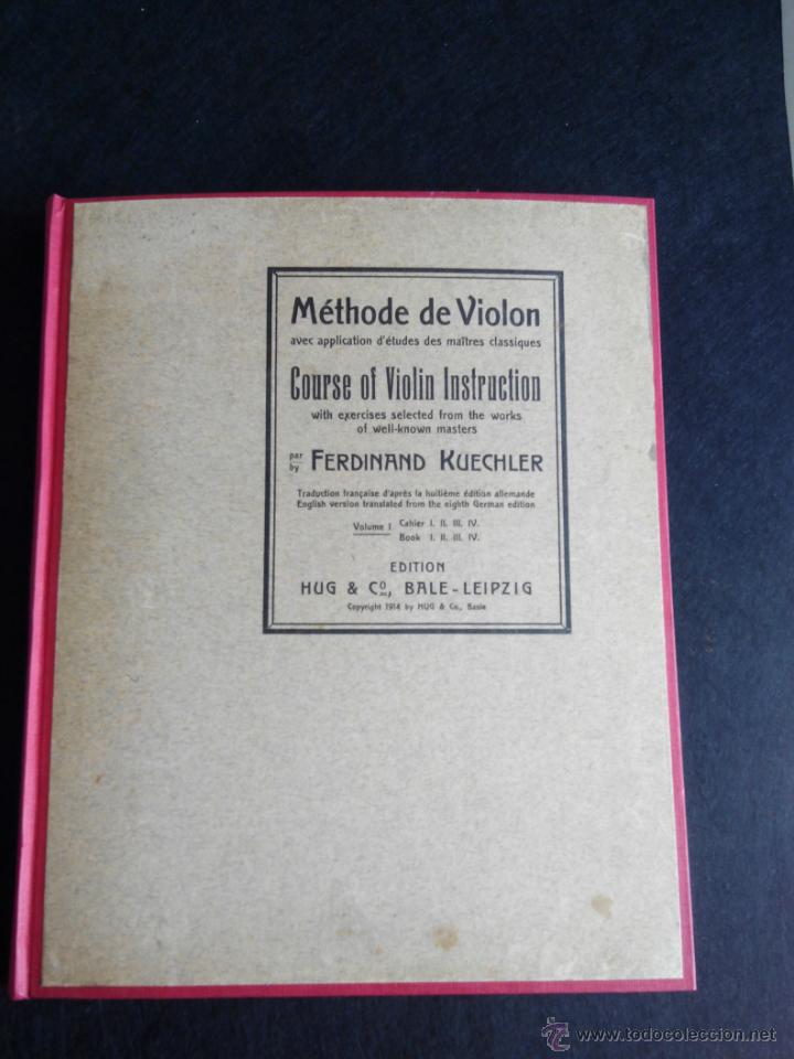 Revistas de m&uacute;sica: Raro m&eacute;todo de viol&iacute;n. Ferdinand Kuechler
