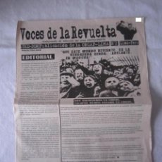 Revistas de música: PERIÓDICO - ANARCO PUNK - VOCES DE LA REVUELTA Nº 2 - 2008 - IMPORTACIÓN PERÚ