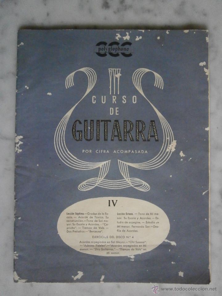 Revistas de m&uacute;sica: curso de guitarra por cifra acompasada a&ntilde;o 1958