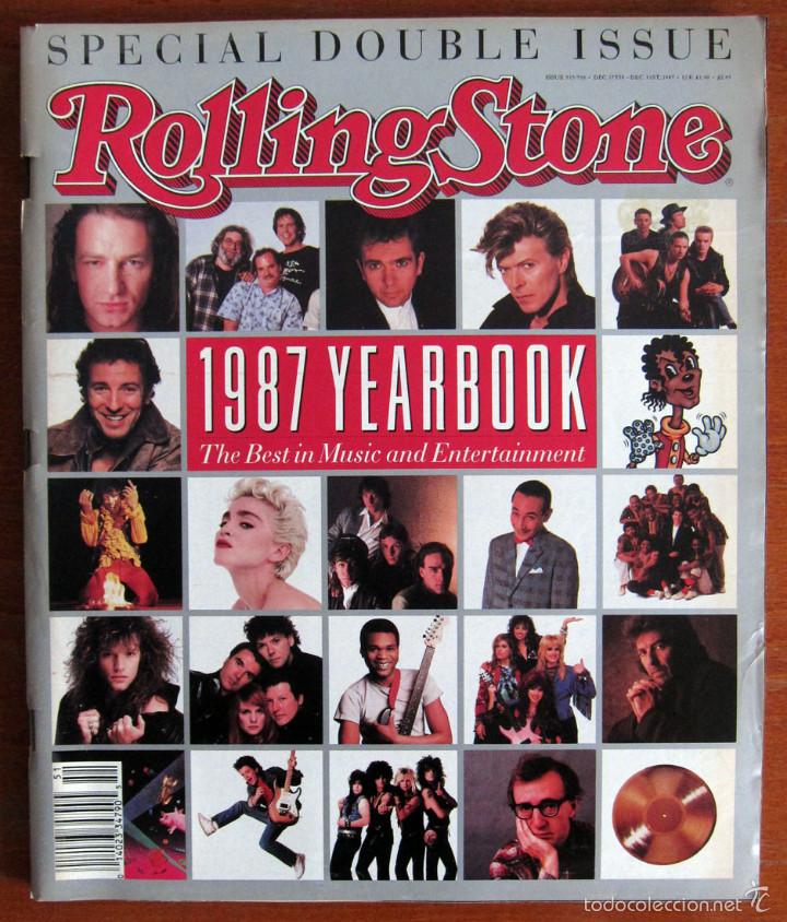 Revistas de m&uacute;sica: REVISTA ROLLING STONE AMERICANA - DICIEMBRE 1987 - NUMERO 515,516 - RESUMEN DEL A&Ntilde;O 87