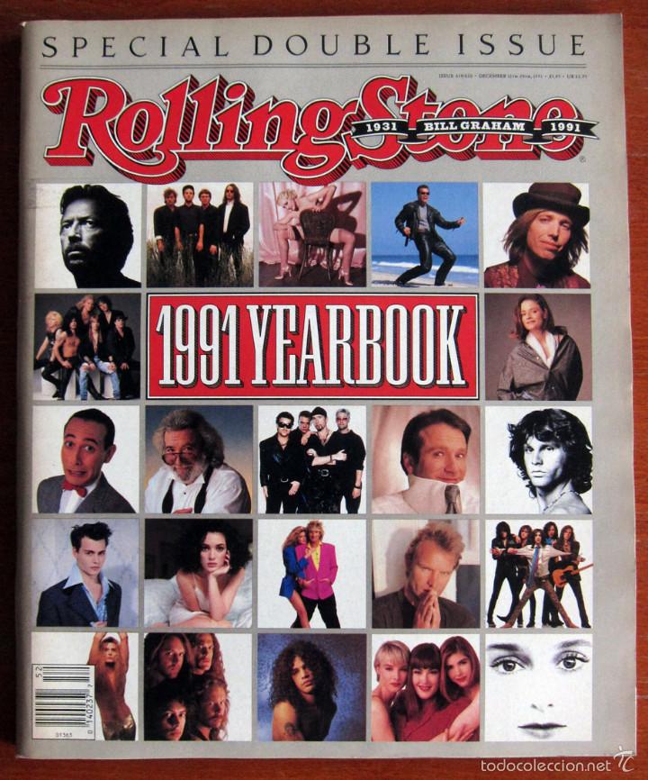 Revistas de m&uacute;sica: REVISTA ROLLING STONE AMERICANA - DICIEMBRE 1991 - NUMERO 619, 620 - RESUMEN DEL A&Ntilde;O 1991