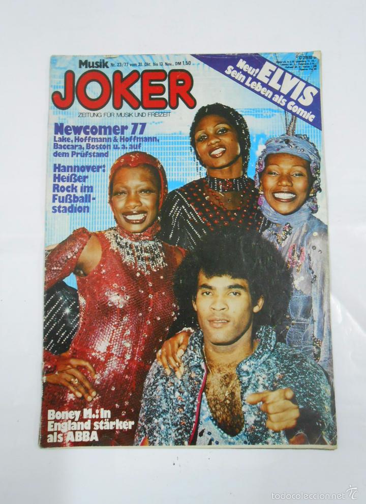 Musikzeitschriften: REVISTA JOKER. MUSIK. ELVIS SEIN LEBEN ALS COMIC. BONEY M. TDKR21