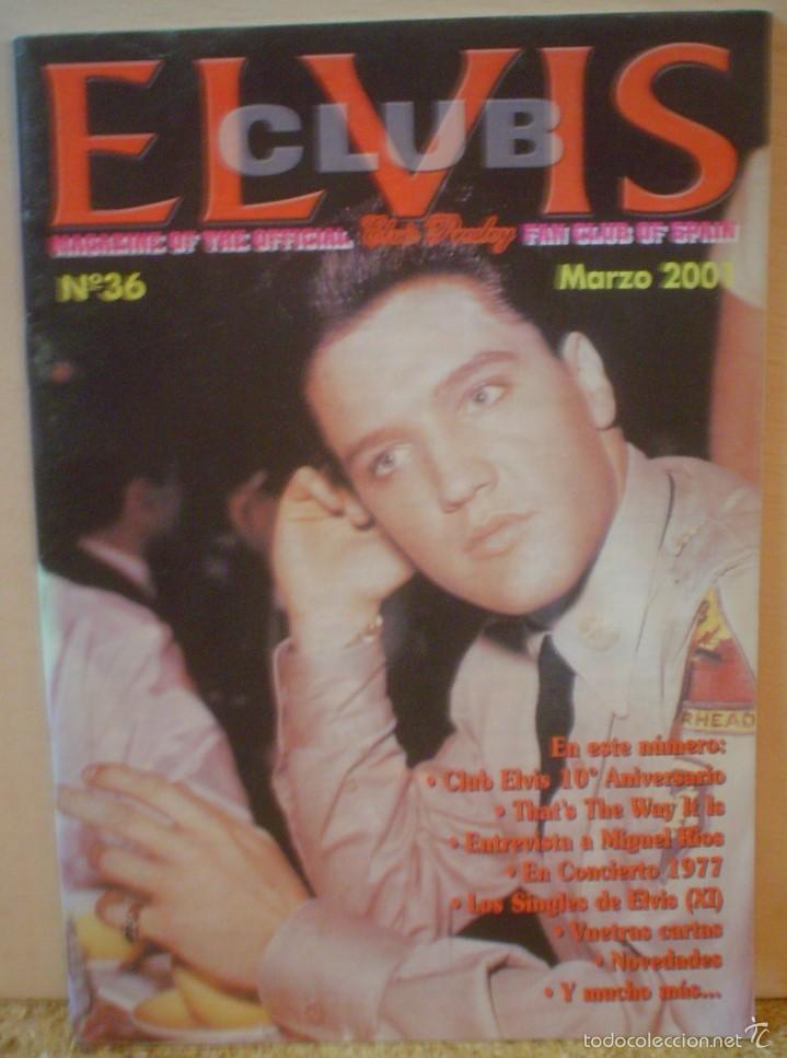 Musikzeitschriften: CLUB ELVIS.N&ordm; 36.MARZO DE 2001.