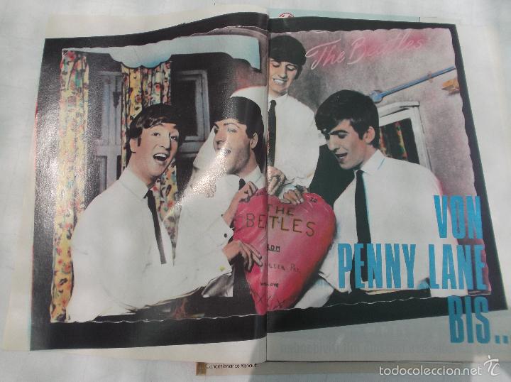 Revistas de m&uacute;sica: reportaje de the beatles, revista me/sounds, a&ntilde;os 80,solo reportaje en aleman,von penny lane bis...