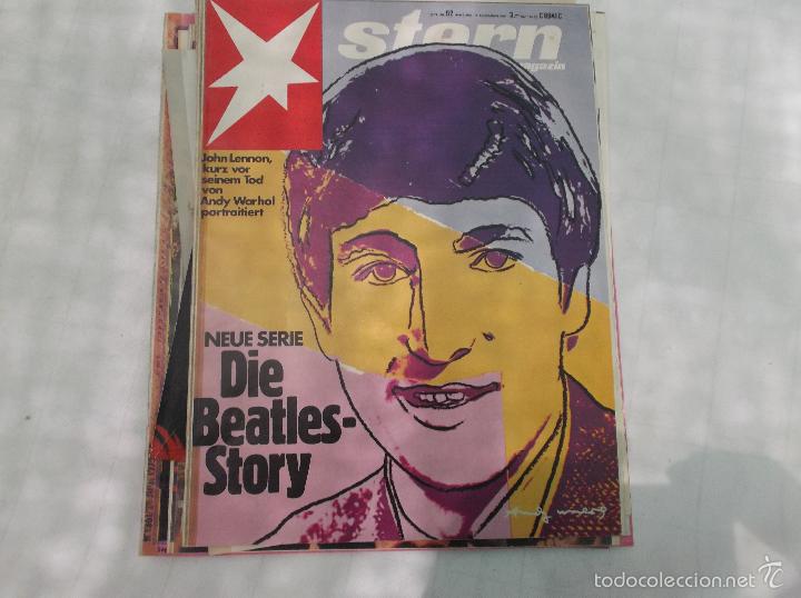 Revistas de m&uacute;sica: revista stern en aleman,1980,solo reportaje the beatles, 16  paginas, 12 fotos grandes a pagina