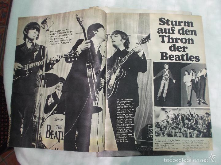 Revistas de m&uacute;sica: revista y fecha desconocida ,solo reportaje de the beatles,7 fotos 5 paginas,doors 4 fotos