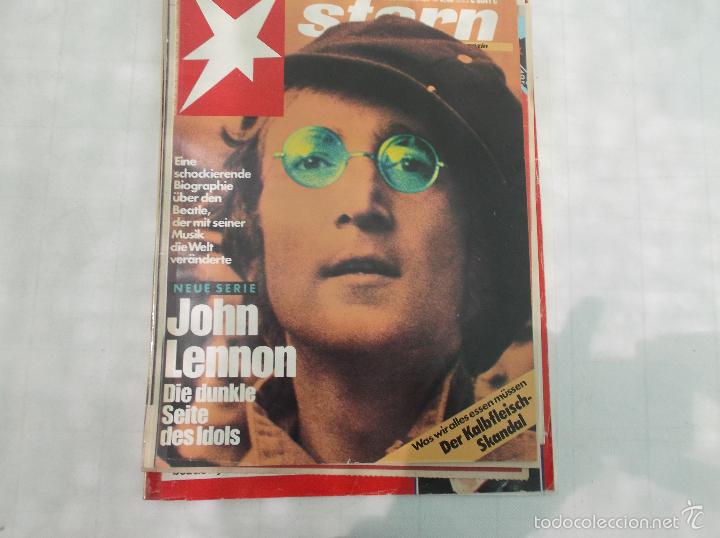 Revistas de m&uacute;sica: stern -1988, en aleman,solo reportaje the beatles, 12 paginas, 17 fotos