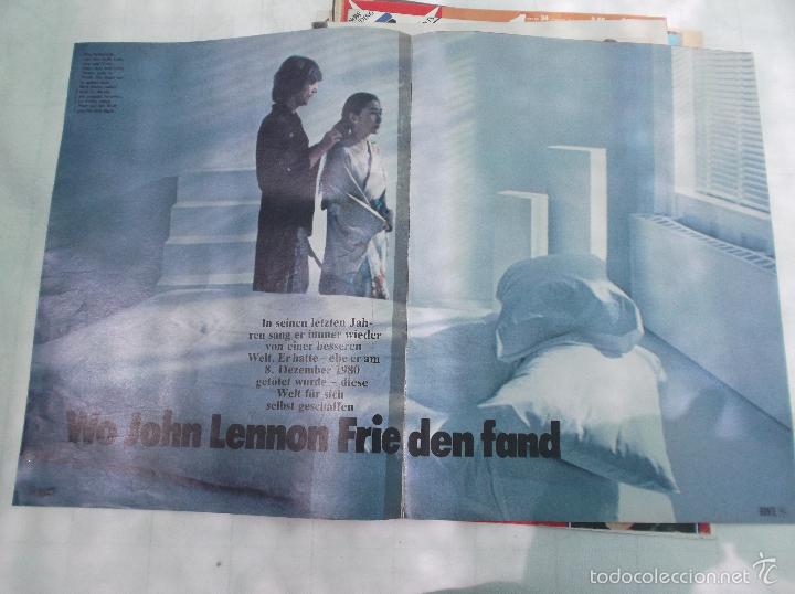 Revistas de m&uacute;sica: bunte sin fecha, en aleman,solo reportaje the beatles, 4 paginas, 6 fotos