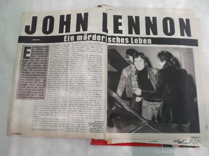 Revistas de m&uacute;sica: stern -1988, en aleman,solo reportaje the beatles, 8 paginas, 11 fotos