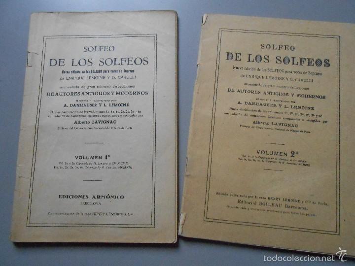 Revistas de m&uacute;sica: SOLFEO   DE   LOS   SOLFEOS   -Volumen 1&ordf; y 2&ordf; - Foto 1