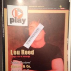 Revistas de música: REVISTA PLAY 3 FEBRERO 1996, LOU REED, NIÑA PASTORI, JIM CARROLL, ROXY MUSIC, TOM JOBIM