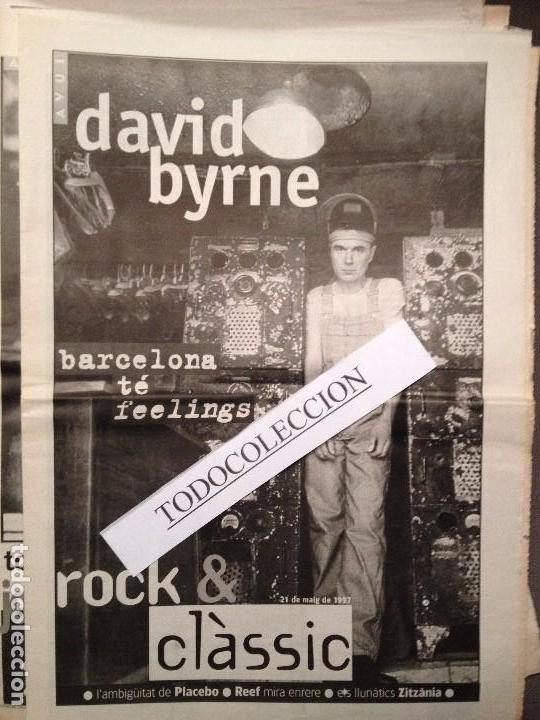 Riviste di musica: ROCK&CLASSIC SUPL.AVUI 21-05-1997 DAVID BYRNE,PLACEBO,REEF,ZITZANIA,LA BUENA VIDA