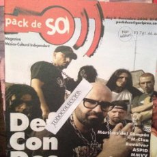 Revistas de música: PACK DE SO 64 DESEMBRE 2004 DEF CON DOS,M-CLAN,MARTIRES DEL COMPAS,REVOLVER,ASPID. Lote 68397345