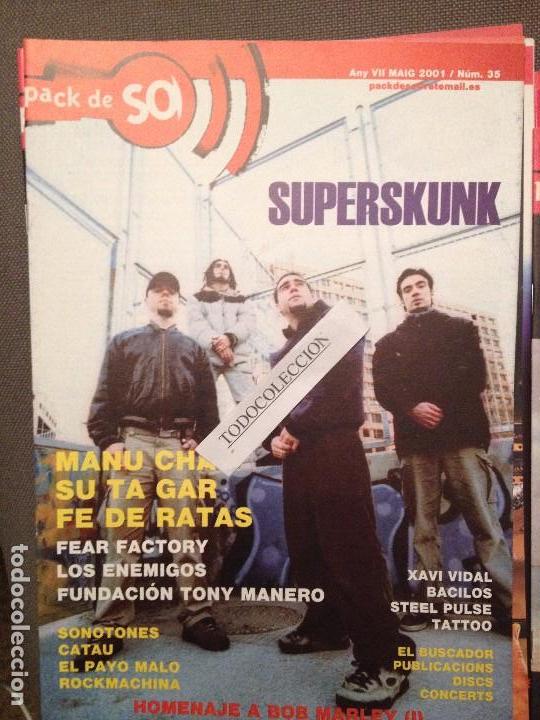 Musikzeitschriften: PACK DE SO 35 MAIG 2001 SUPERSKUNK,MANU CHAO,SU TA GAR,FE DE RATAS,DEAR FACTORY,SONOTONES,XAVI VIDAL