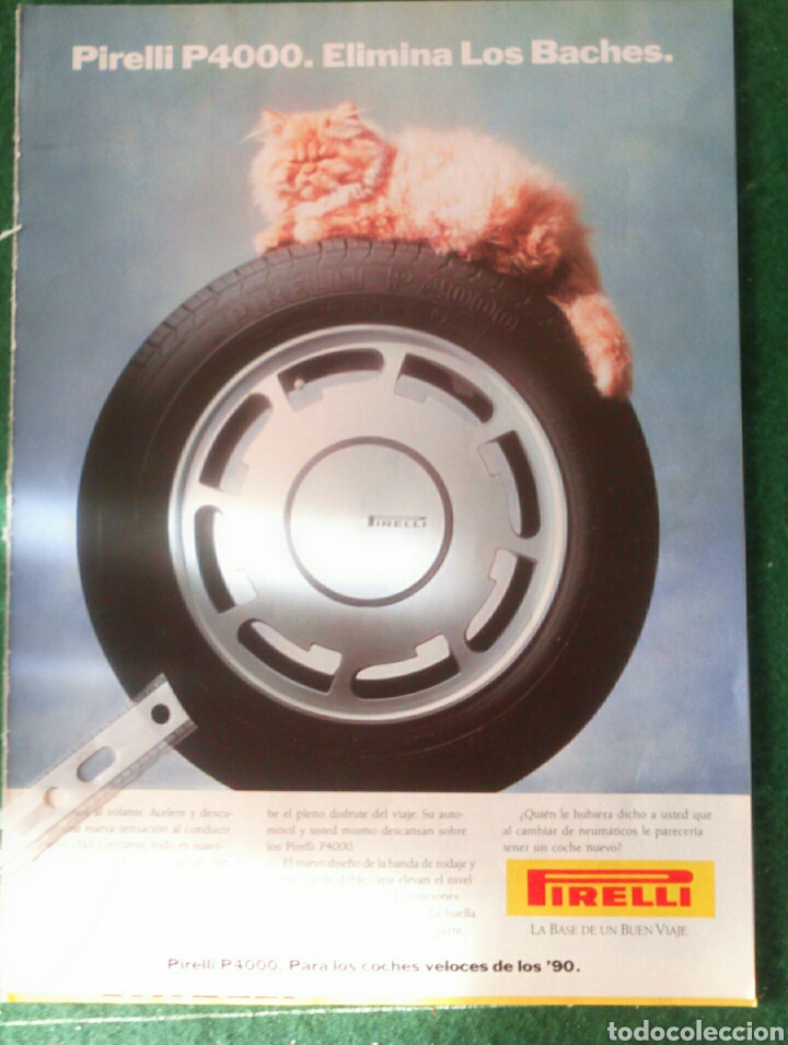 Musikzeitschriften: Publicidad neum&aacute;ticos Pirelli a&ntilde;os 90