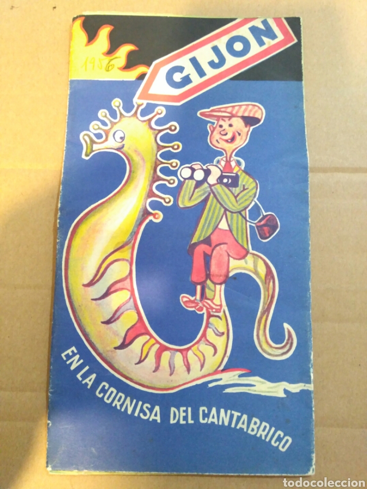 Music magazines: Plano desplegable Gij&oacute;n, en ls cornisa del Cant&aacute;brico. A&ntilde;o 1956