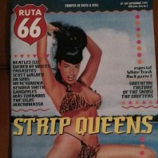 Revistas de música: RUTA 66 NUM 109 STRIP QUEENS, BEATLES, PARASITES, MERCROMINA SOUTHERN CULTURE OF THE SKIOSI, SILOS. Lote 69290261