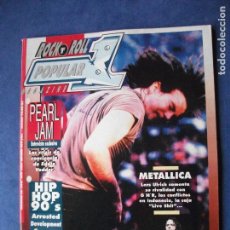 Revistas de música: POPULAR 1. PEARL JAM & METALLICA EN PORTADA Nº 244 - FEBRERO 94 PDELUXE. Lote 69530313
