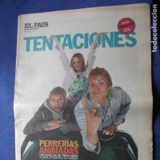 Revistas de música: EL PAIS - TENTACIONES PERRERIAS ANIMADAS - PORTADA Nº 195 - 18 JULIO 1997 PDELUXE. Lote 70244565