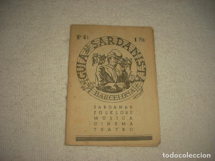 Magazines de musique: GUIA DEL SARDANISTA N&deg; 61 . 1956