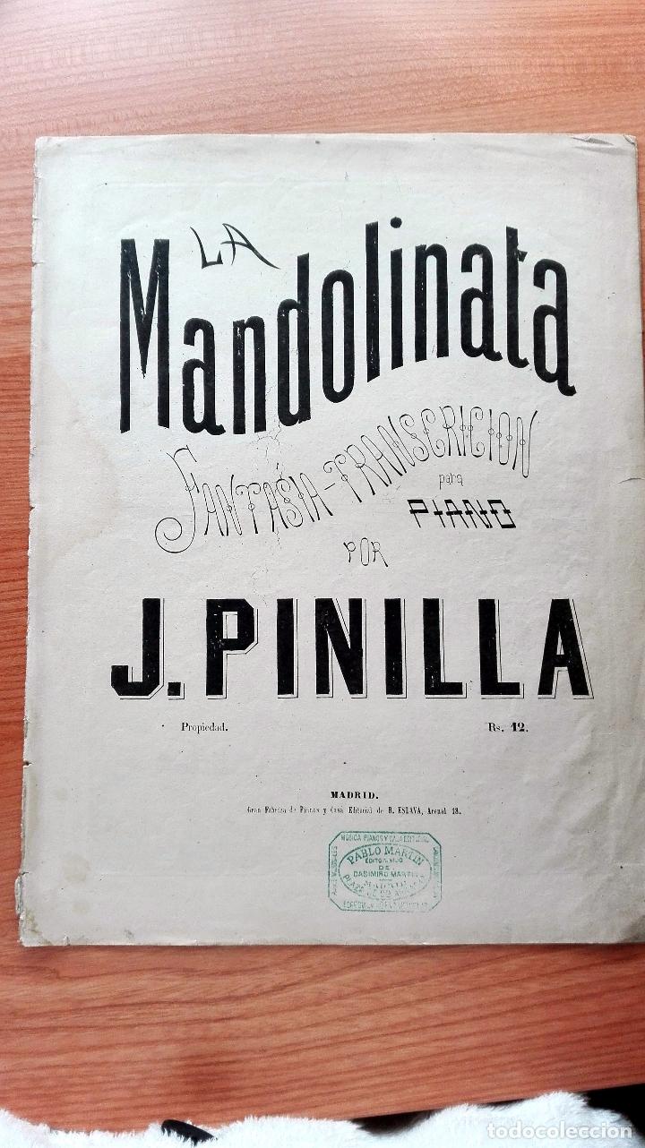 Magazines de musique: LA MANDOLINATA. FANTAS&Iacute;A- TRANSCRICI&Oacute;N PARA PIANO. J. PINILLA. MADRID