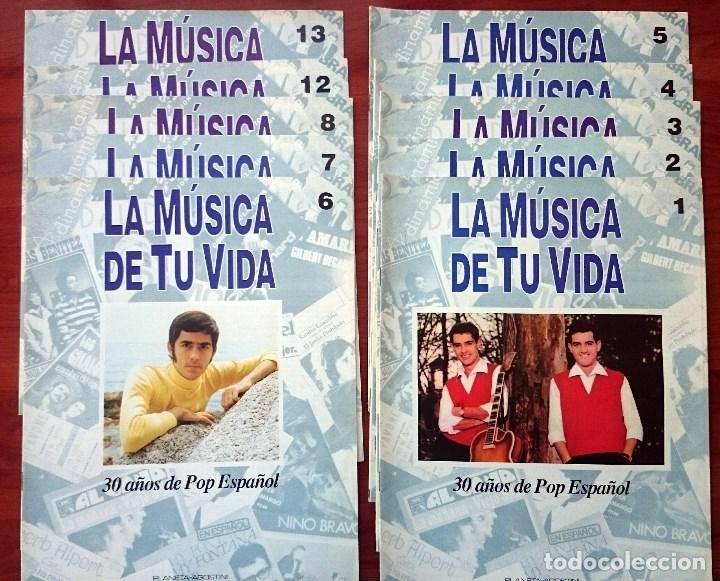 Music magazines: La M&uacute;sica de tu vida: Lote de 9 fasc&iacute;culos. N&ordm;s 1,2,3,4,5,6,7,8 y 12. Planeta-Agostini, 1992.