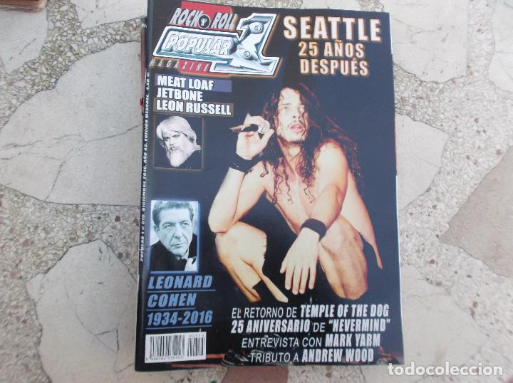Revistas de m&uacute;sica: popular 1 n&ordm; 515,seattle 25 a&ntilde;os despues,meat loaf, jetbone, leon russell,leonard cohen,
