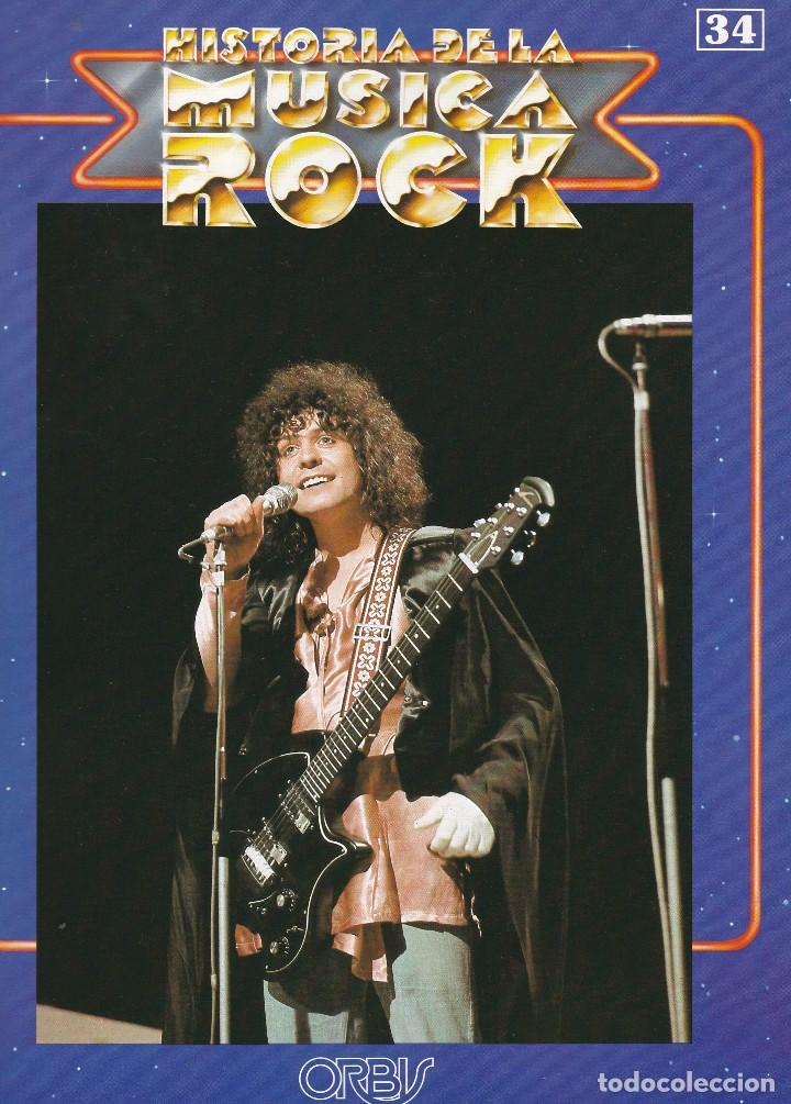 Music magazines: HISTORIA DE LA M&Uacute;SICA ROCK. FASC&Iacute;CULO N&ordm; 34. ORBIS 1981(COMO NUEVO)