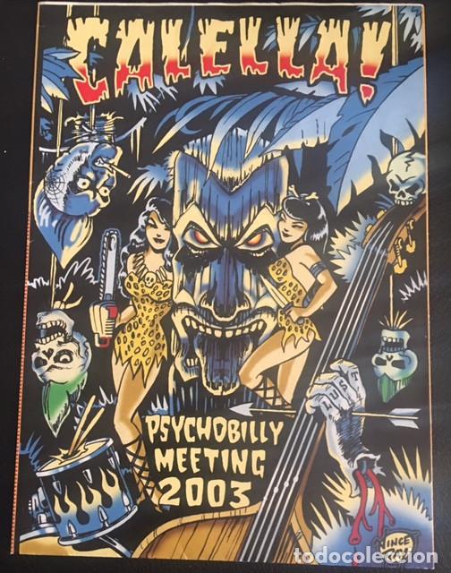 Music magazines: cartel desplegablel festival calella psychobilly meeeting 2003