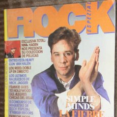 Revistas de música: ROCK ESPEZIAL Nº 32. SIMPLE MINDS, NINA HAGEN, VAN HALEN, LOU REED, MICK JAGGER, ANA CURRA, DEPECHE 